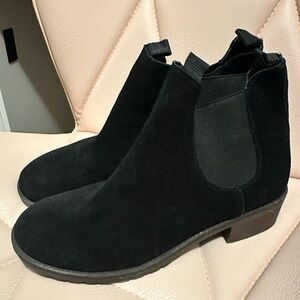 Black Suede Chelsea Boots